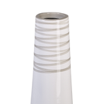 Dekovase TARRAGONA Keramik 57 cm Weiss