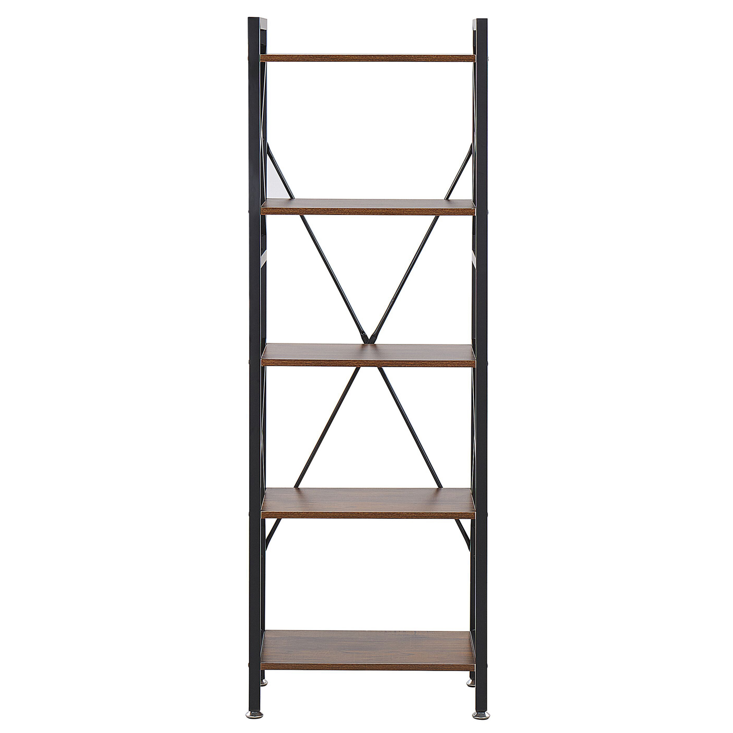 Bücherregal mit 5 Fächern DALE 150 cm Dunkelbraun