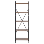 Bücherregal mit 5 Fächern DALE 150 cm Dunkelbraun