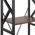 Bücherregal mit 5 Fächern DALE 150 cm Dunkelbraun