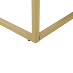 Couchtisch Marmor Optik schwarz / gold rechteckig 60 x 100 cm DELANO