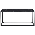 Couchtisch Marmor Optik schwarz rechteckig 60 x 100 cm DELANO