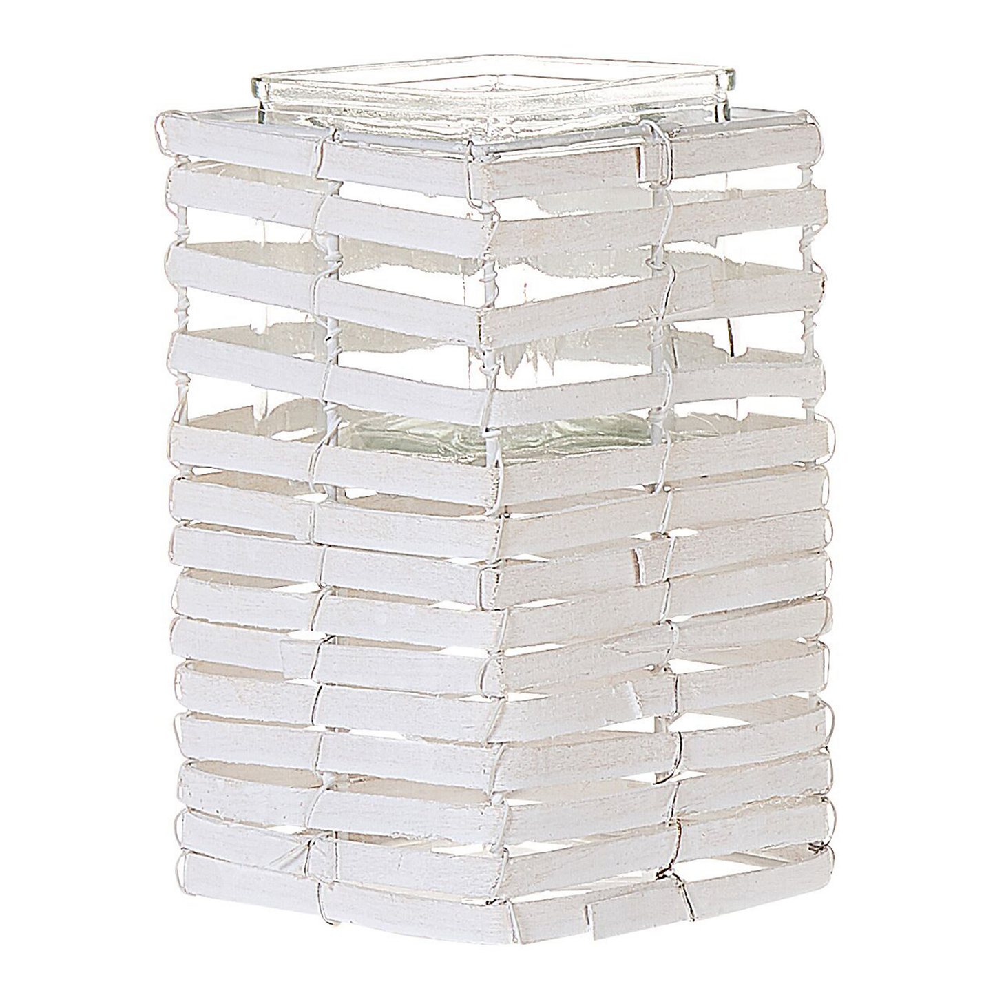 Kerzenständer 3er Set MAROLA 54/34/20 cm Weiss