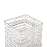 Kerzenständer 3er Set MAROLA 54/34/20 cm Weiss