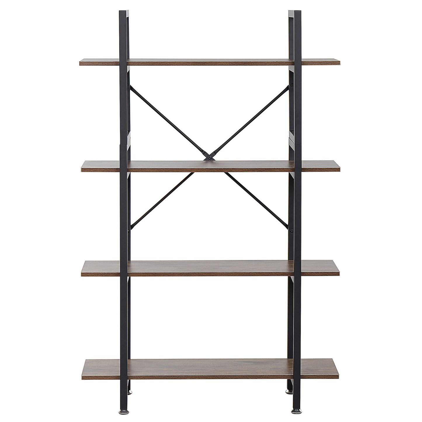 Bücherregal mit 4 Fächern DARBY 140 cm Dunkelbraun