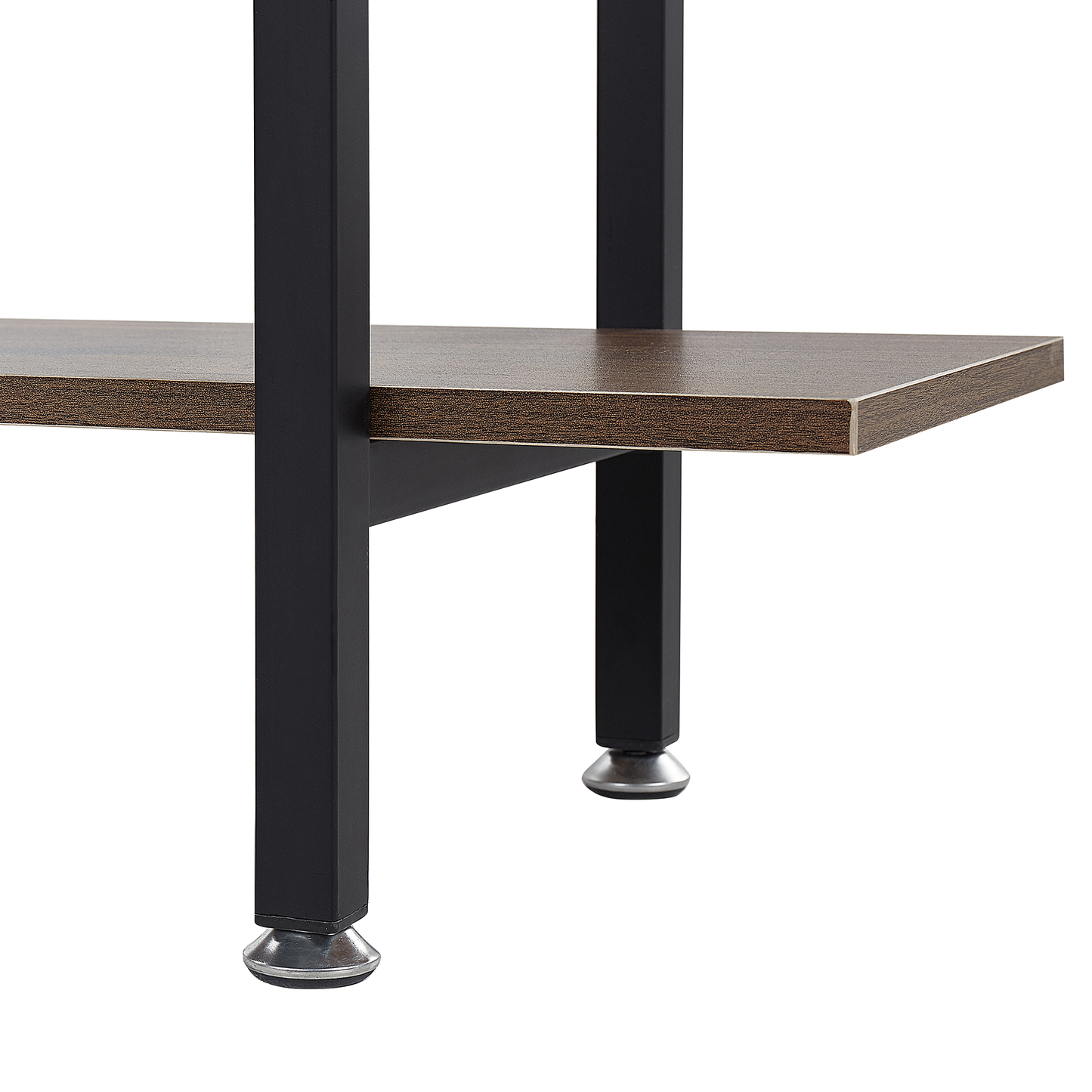 Bücherregal mit 4 Fächern DARBY 140 cm Dunkelbraun