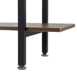 Bücherregal mit 4 Fächern DARBY 140 cm Dunkelbraun