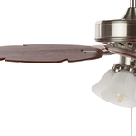 Deckenventilator mit Licht GILA Silber