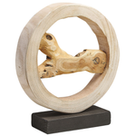 Dekofigur OCAMPO Holz Hellbraun