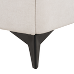 Bett mit Lattenrost Chenillegewebe MELLE 180 x 200 cm Hellbeige