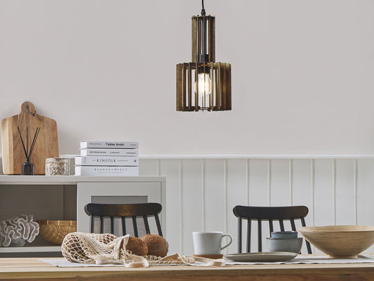 Hängelampe NIARI Dunkelbraun