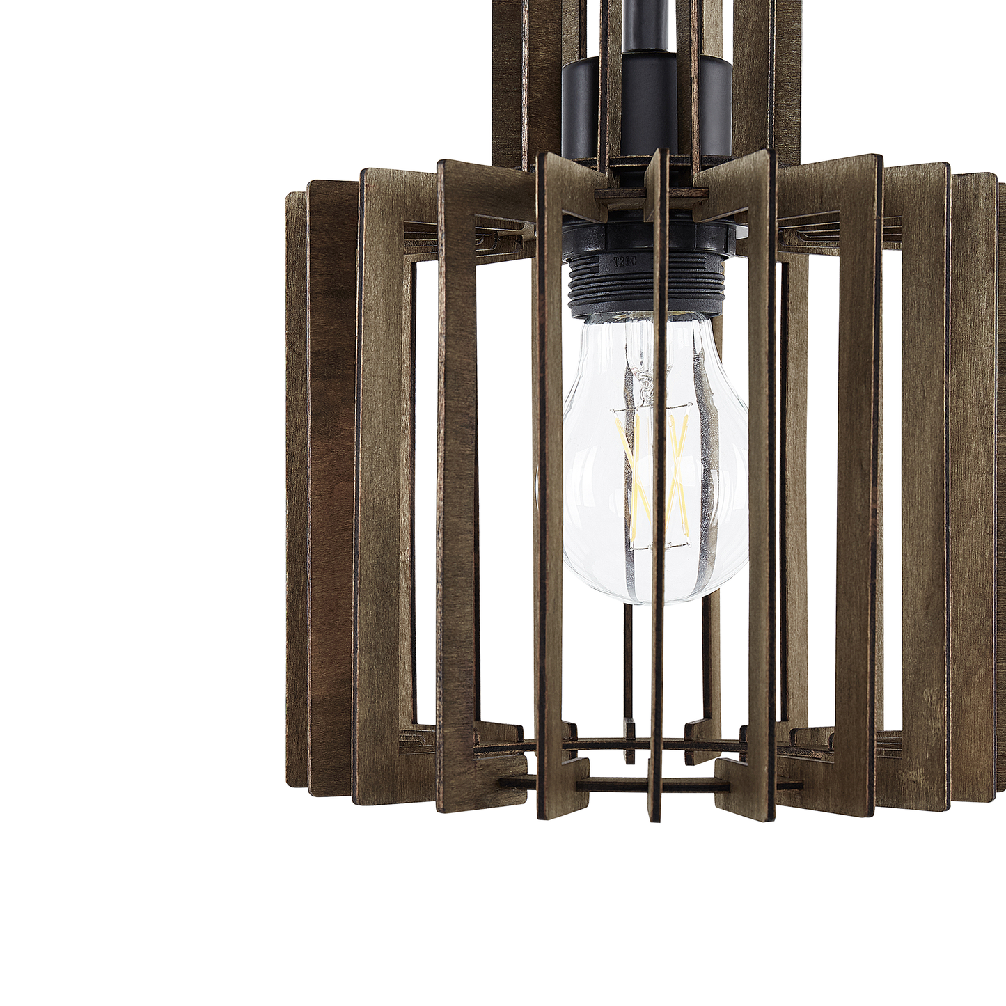 Hängelampe NIARI Dunkelbraun