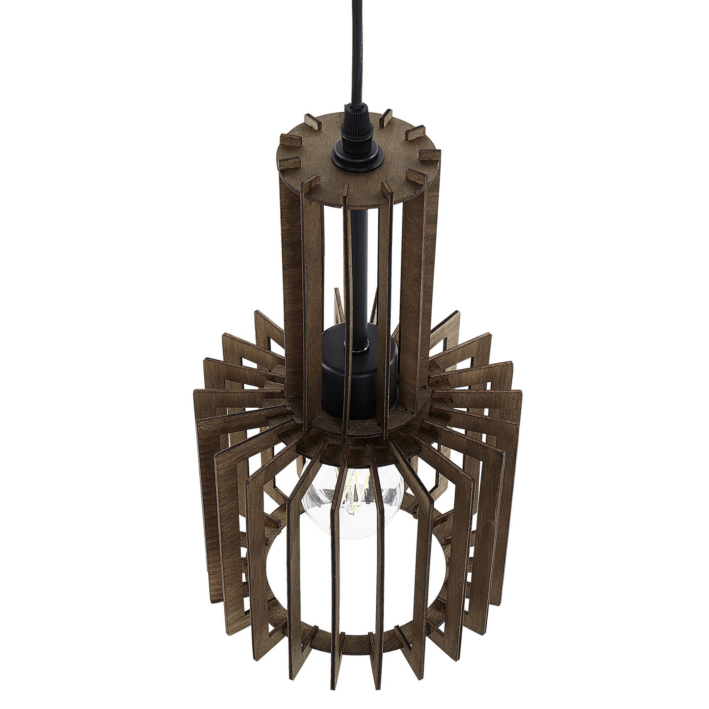 Hängelampe NIARI Dunkelbraun