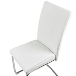 Esszimmerstuhl 2er Set ROVARD Kunstleder Cremeweiss