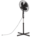 Standventilator schwarz höhenverstellbar SPAY