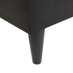 3-Sitzer Sofa schwarz abnehmbarer Bezug GILJA