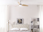 Deckenventilator mit Licht heller Holzfarbton / weiss ANDERSON