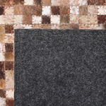 Teppich Kuhfell braun / beige 140 x 200 cm geometrisches Muster Kurzflor TORUL