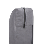 Bezug für 2-Sitzer Sofa BERNES Samtstoff Grau