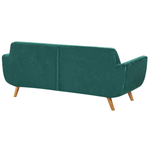 Bezug für 2-Sitzer Sofa BERNES Samtstoff Grün