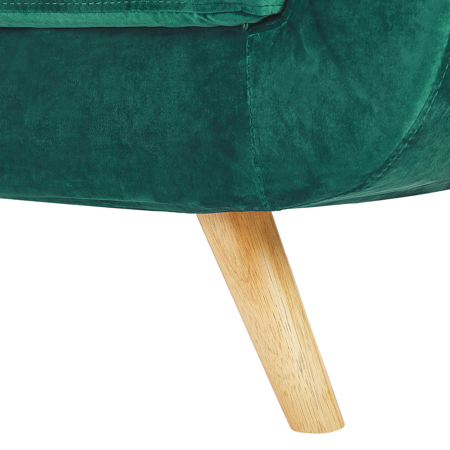 Bezug für 2-Sitzer Sofa BERNES Samtstoff Grün