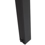 Esstisch dunkler Holzfarbton / schwarz 160 x 90 cm AMARES