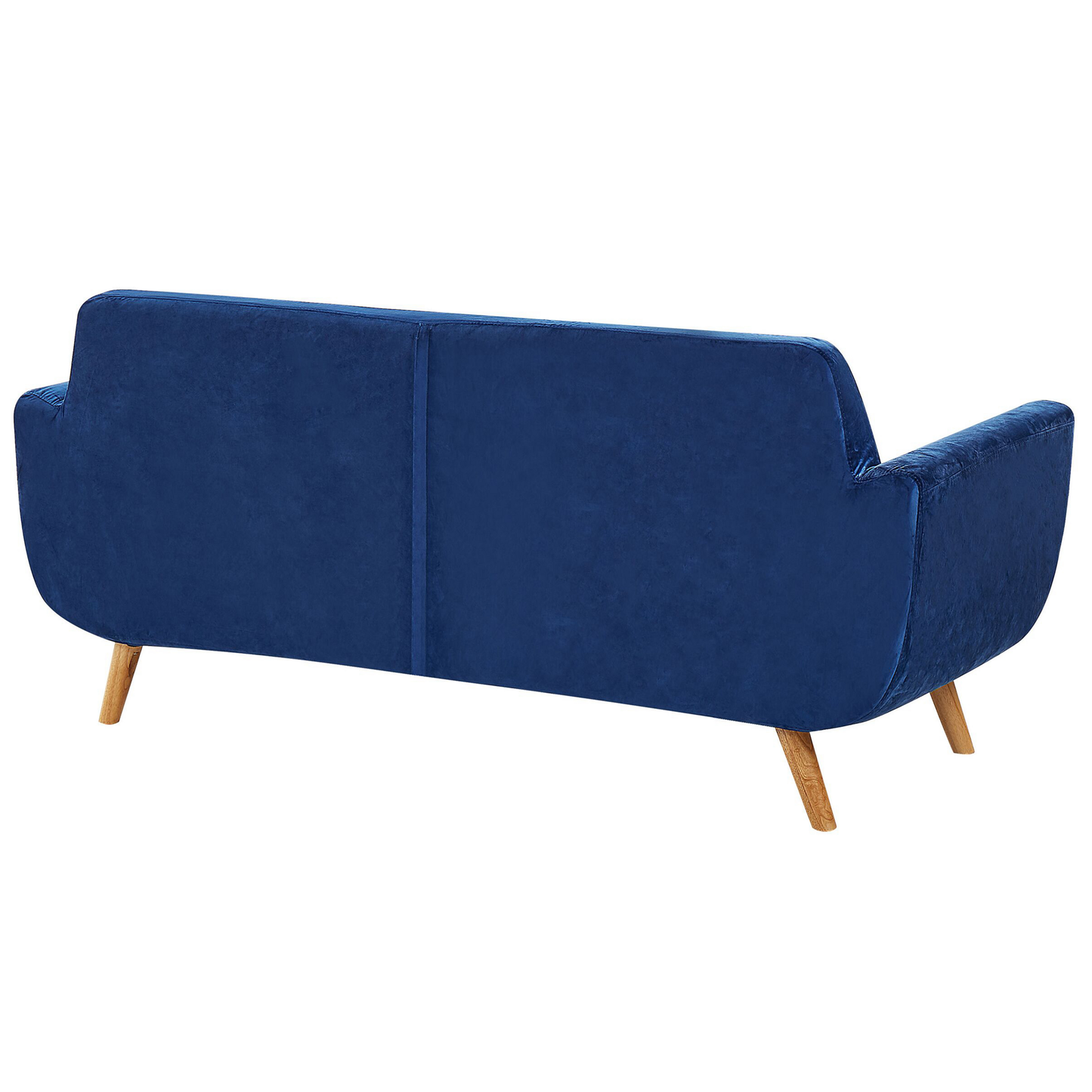 Bezug für 2-Sitzer Sofa BERNES Samtstoff Marineblau