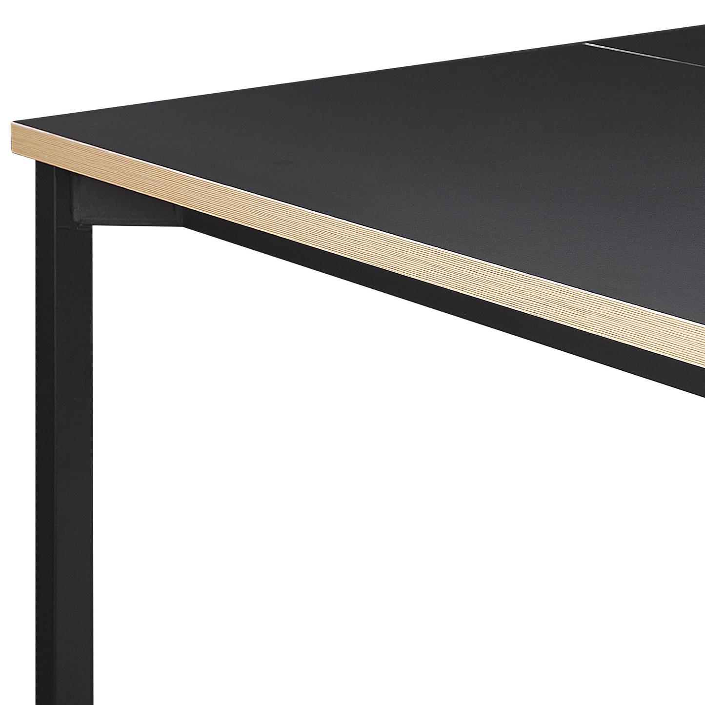 Ausziehbarer Esstisch AVIS Schwarz 140/190 cm 90 cm