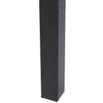 Ausziehbarer Esstisch AVIS Schwarz 140/190 cm 90 cm