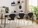 Esstisch schwarz 160 / 210 x 90 cm ausziehbar AVIS