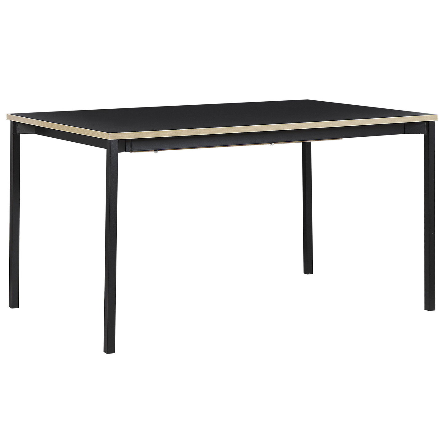 Esstisch schwarz 160 / 210 x 90 cm ausziehbar AVIS