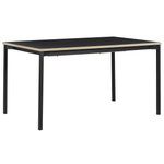 Esstisch schwarz 160 / 210 x 90 cm ausziehbar AVIS