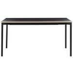Esstisch schwarz 160 / 210 x 90 cm ausziehbar AVIS