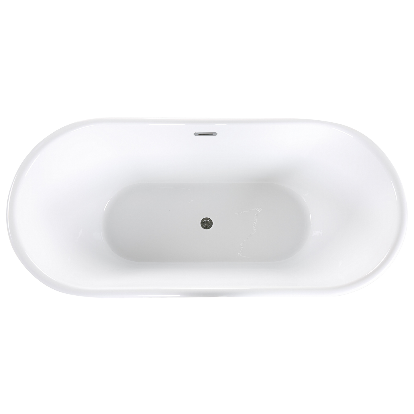 Badewanne freistehend gold oval 170 x 80 cm PINEL