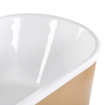 Badewanne freistehend gold oval 170 x 80 cm PINEL