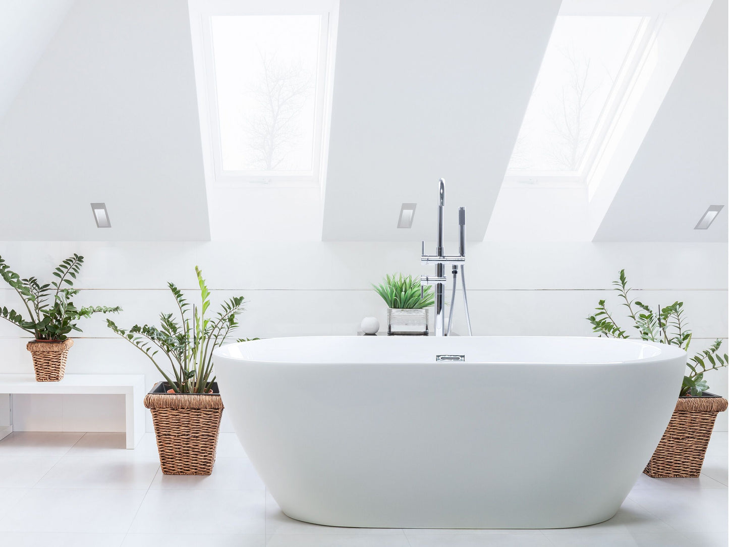 Badewanne freistehend  weiss oval 160 x 75 cm NEVIS