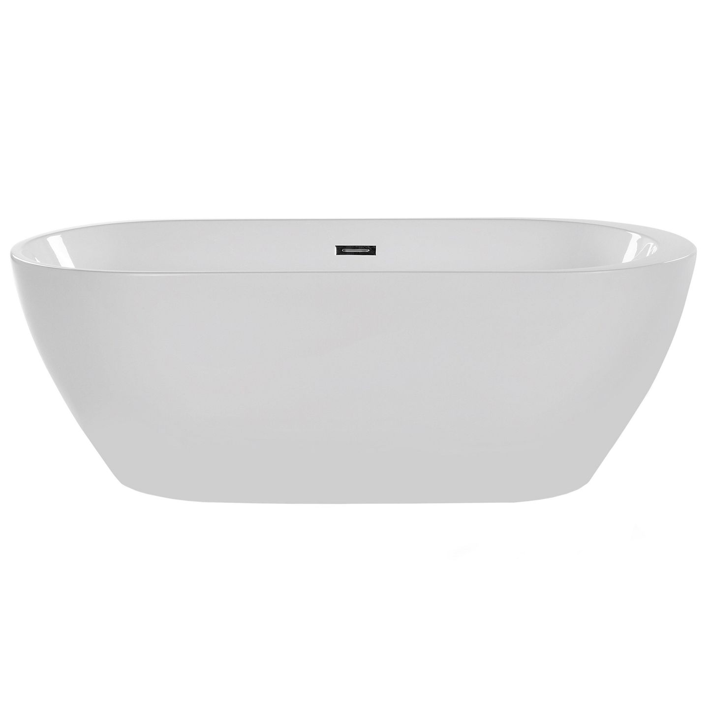 Badewanne freistehend  weiss oval 160 x 75 cm NEVIS