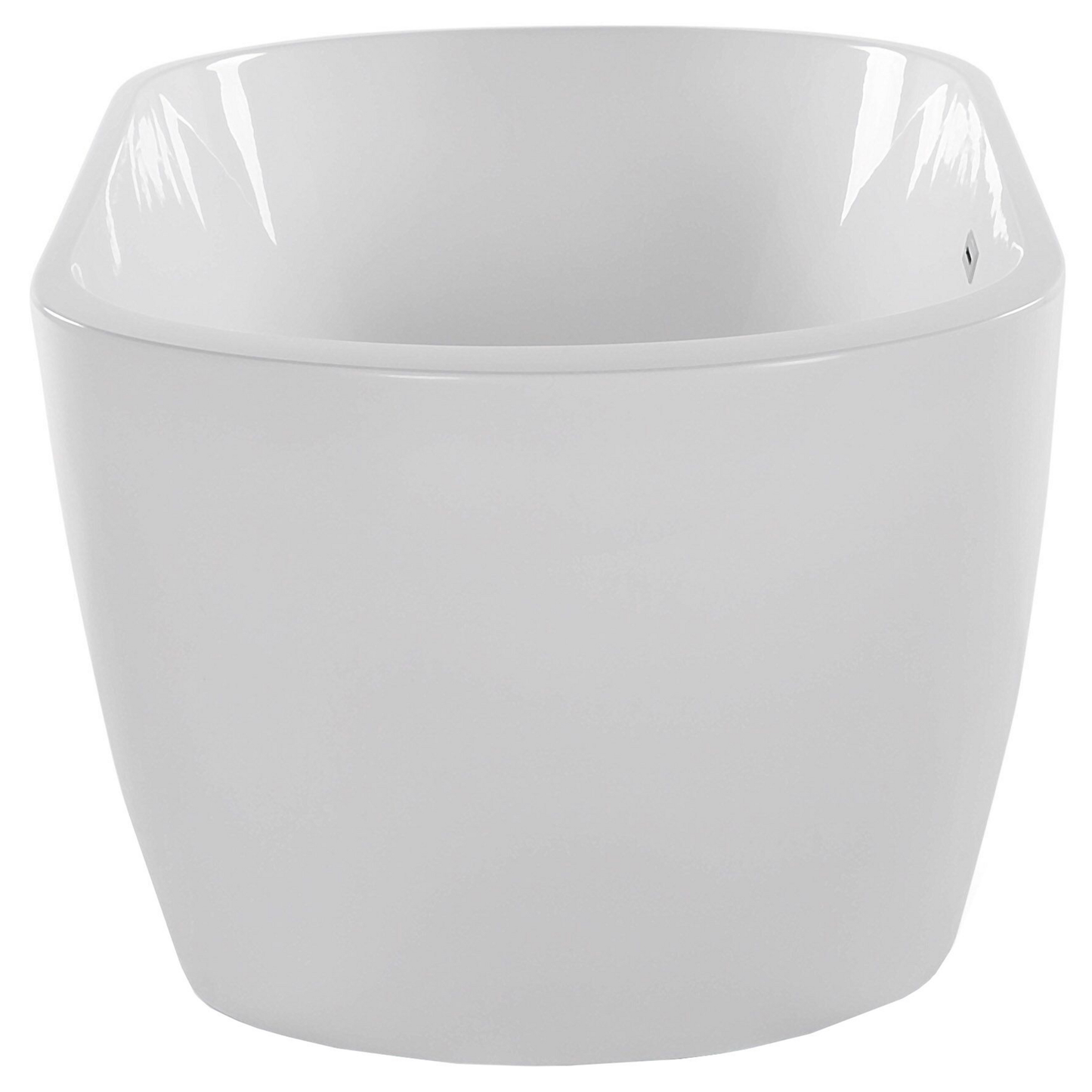 Badewanne freistehend  weiss oval 160 x 75 cm NEVIS