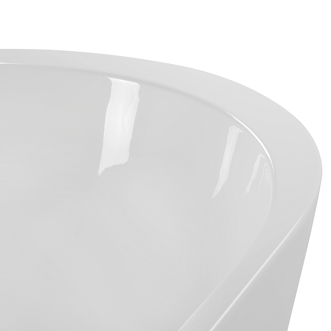 Badewanne freistehend  weiss oval 160 x 75 cm NEVIS
