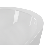 Badewanne freistehend  weiss oval 160 x 75 cm NEVIS