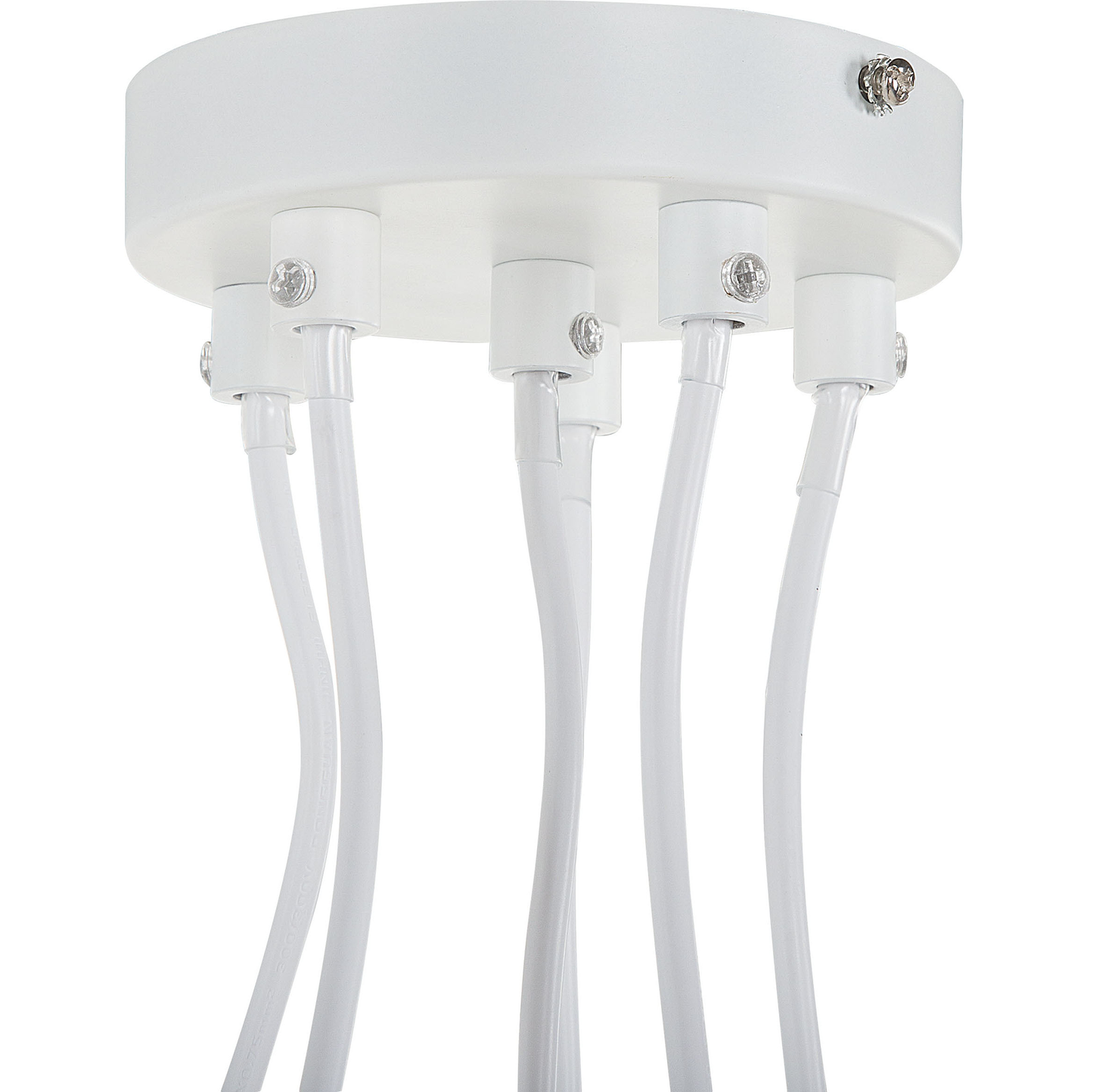 Hängelampe weiss 6-flammig Glockenform CESTOS