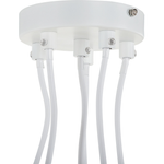 Hängelampe weiss 6-flammig Glockenform CESTOS