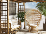 Pfauenstuhl EMMANUELLE Rattan Naturfarben