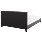 Bett mit Lattenrost Kunstleder POITIERS 180 x 200 cm Grau