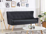 2-Sitzer Küchensofa schwarz SKIBBY