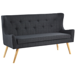 2-Sitzer Küchensofa schwarz SKIBBY