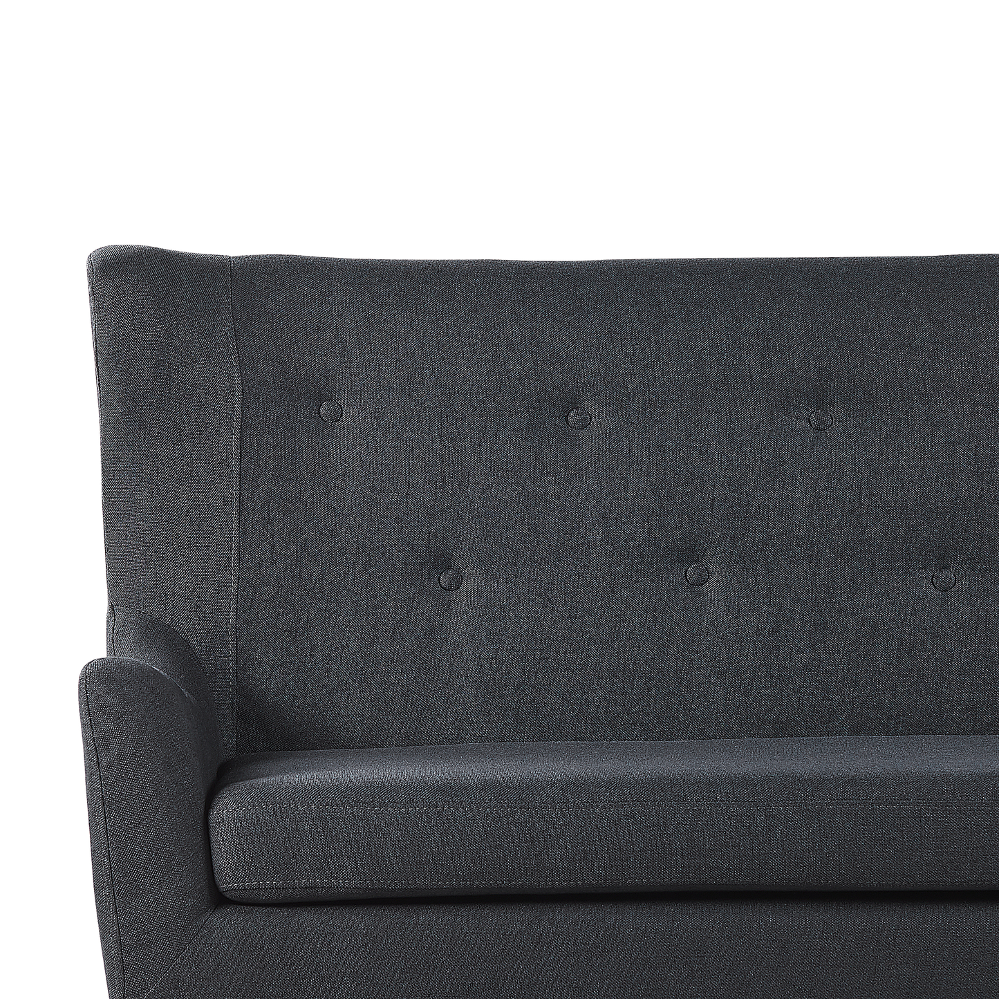 2-Sitzer Küchensofa schwarz SKIBBY