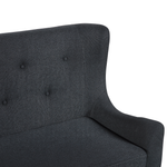 2-Sitzer Küchensofa schwarz SKIBBY