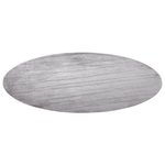 Teppich hellgrau ⌀ 140 cm Kurzflor GESI II