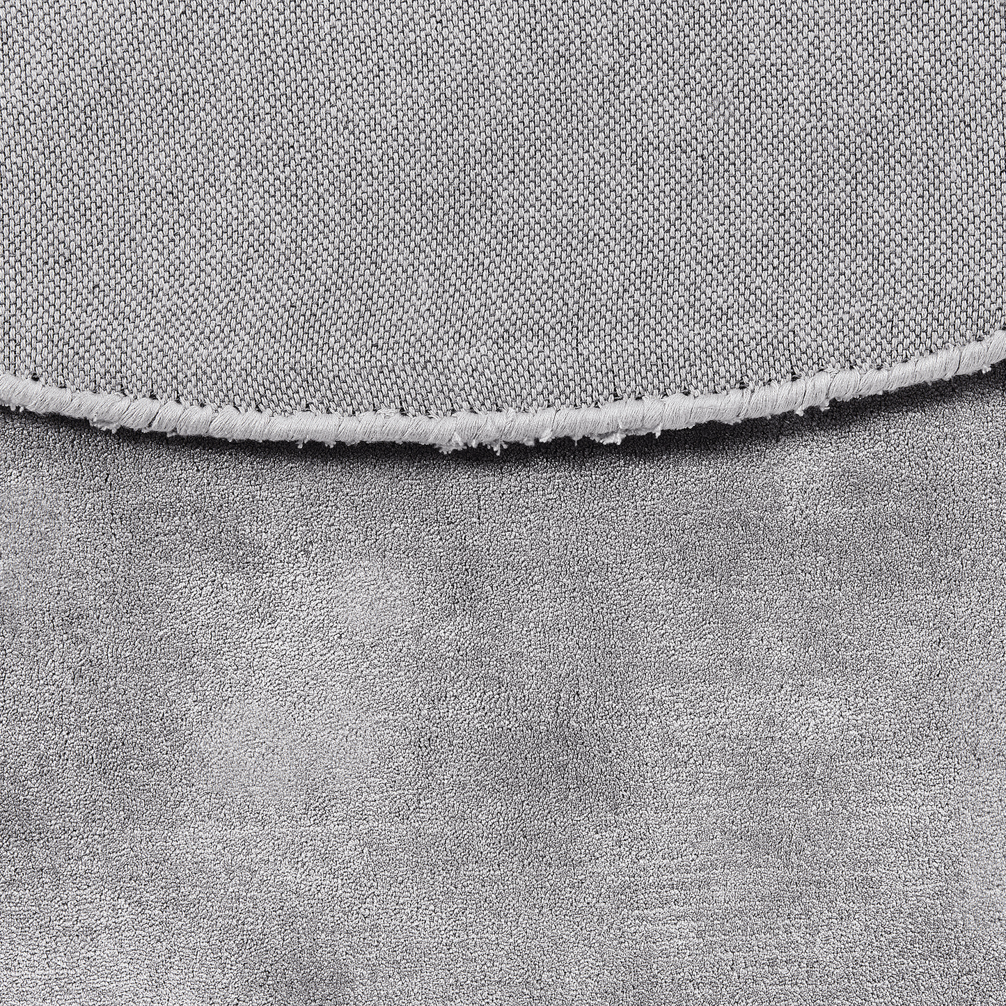 Teppich hellgrau ⌀ 140 cm Kurzflor GESI II